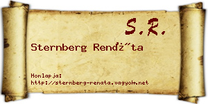 Sternberg Renáta névjegykártya